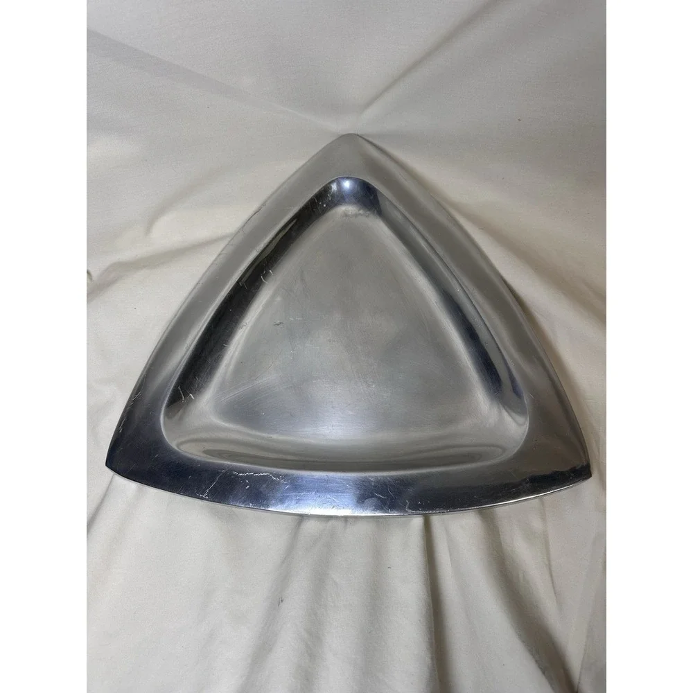 Vintage Nambe 522 Tri Corner Serving Tray 13